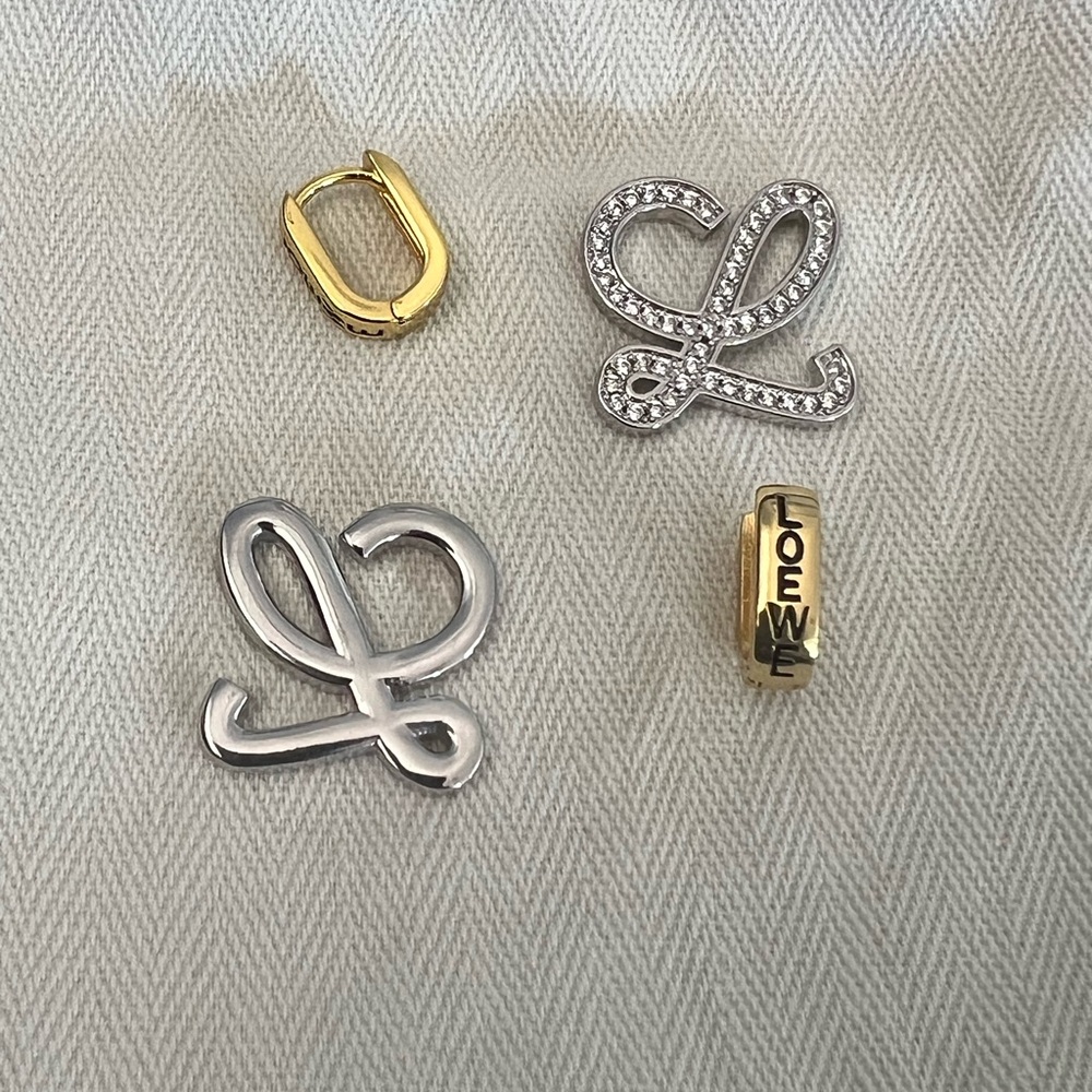 Loewe Gold and Silver Women's Earrings - Picture 3 of 7